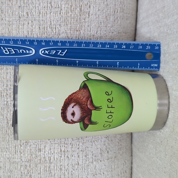 20 oz. Sloth Green Stainless Steel Tumbler - Brand New - Picture 2 of 11